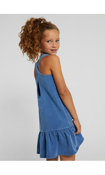 VESTIDO ALGODÓN AZUL