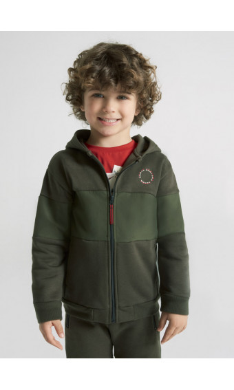 SUDADERA COMBINADA DE PLANA