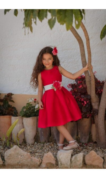 VESTIDO ROJO CEREMONIA