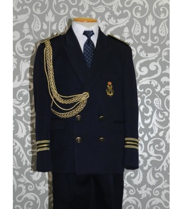 Traje de Comunión almirante ancla dorada