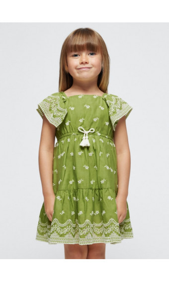 VESTIDO BORDADO CONTRASTE