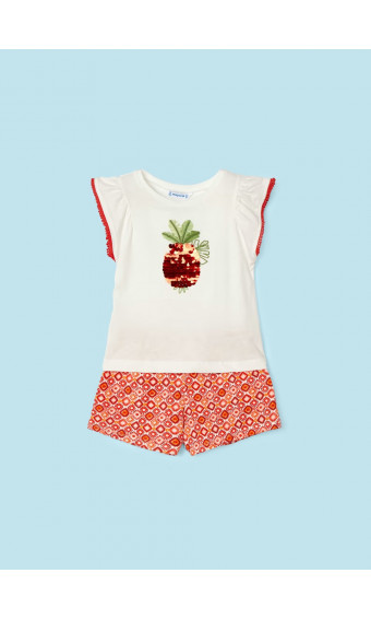 CONJUNTO 2 PIEZAS PANTALÓN CORTO ESTAMPADO