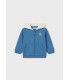 SUDADERA AZUL CAPUCHA CONTRASTE