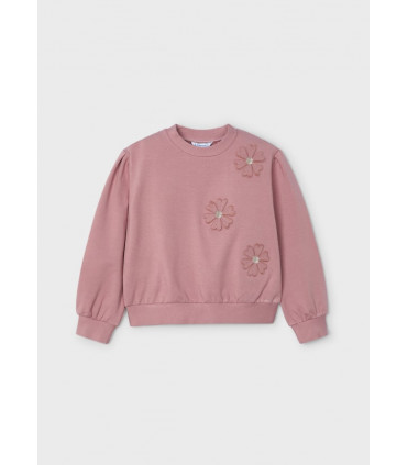 SUDADERA APLIQUES FLORES