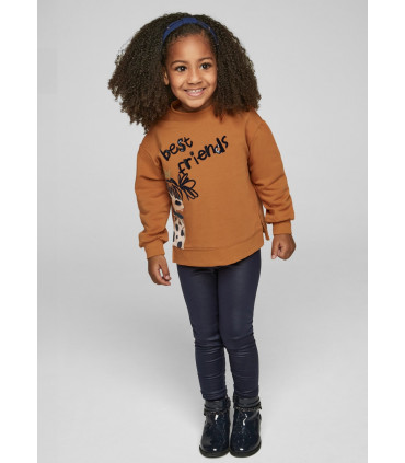 CONJUNTO LEGGING Y SUDADERA CARAMELO