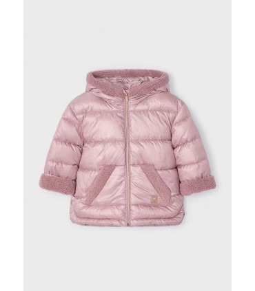 CHAQUETÓN ROSADO DETALLES BORREGO