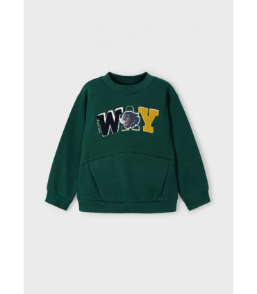 SUDADERA VERDE TEXTO