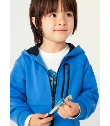 SUDADERA CREMALLERA CONTRASTE