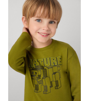 CAMISETA VERDE GRÁFICA