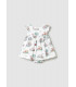 VESTIDO ESTAMPADO CONEJITOS CON CUBREPAÑAL