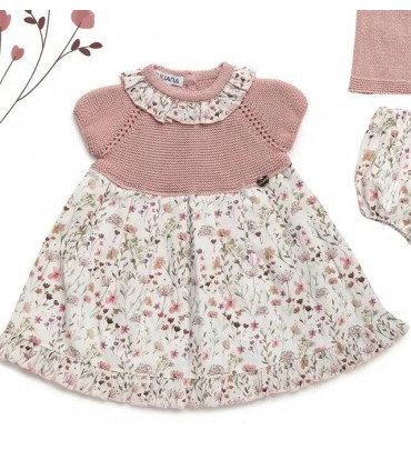 VESTIDO COMBINADO PUNTO