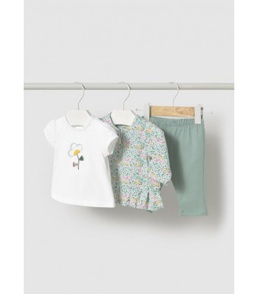 CONJUNTO CON CHAQUETA FLORES