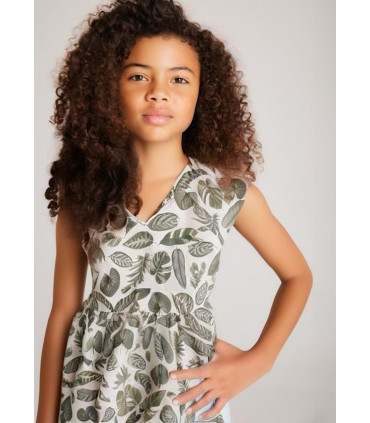 VESTIDO ESTAMPADO ABERTURA ESPALDA