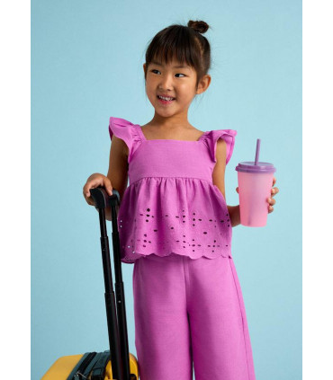 CONJUNTO PANTALÓN Y TOP PERFORADOS