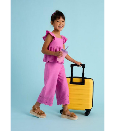 CONJUNTO PANTALÓN Y TOP PERFORADOS