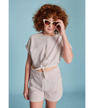 CONJUNTO PANTALÓN CORTO Y CAMISETA NUDO