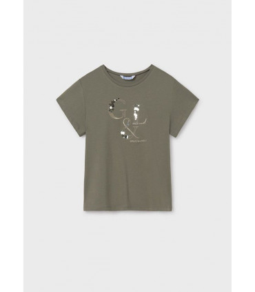 CAMISETA LETRAS METALIZADAS