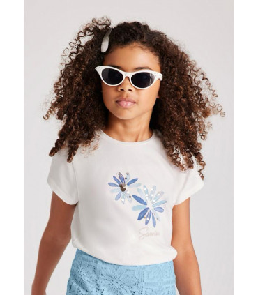 CAMISETA BORDADO FLOR