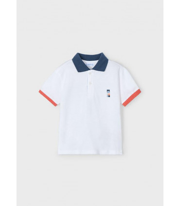 POLO GRÁFICA ESPALDA MELOCOTÓN