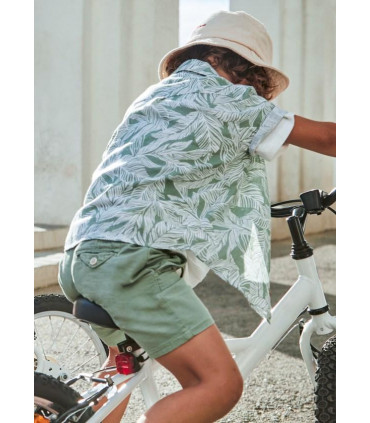 BERMUDA CORDÓN CON LINO