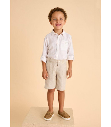 BERMUDA VESTIR CON LINO