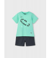CONJUNTO BERMUDA Y CAMISETA TEXTO
