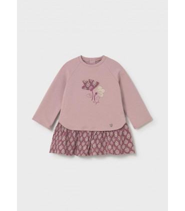 VESTIDO FELPA COMBINANDO