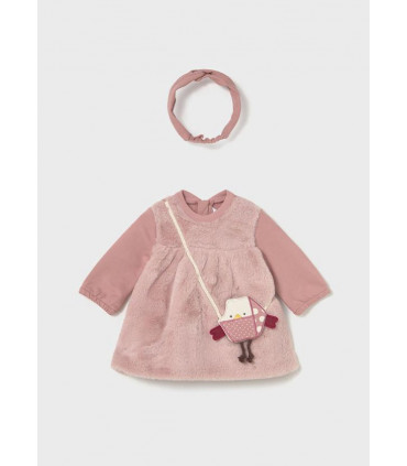 VESTIDO CON BOLSITO Y DIADEMA