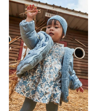 VESTIDO TERCIOPELO CON VOLANTES