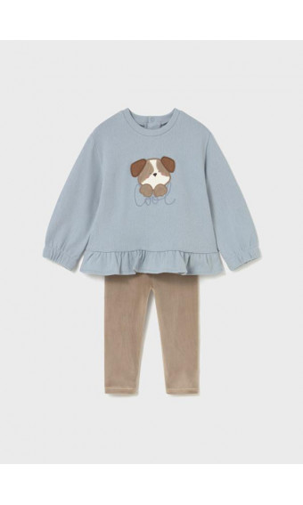 CONJUNTO LEGGING Y SUDADERA PERRITO