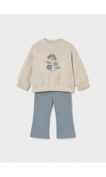 CONJUNTO LEGGING CAMPANA Y SUDADERA FLOR