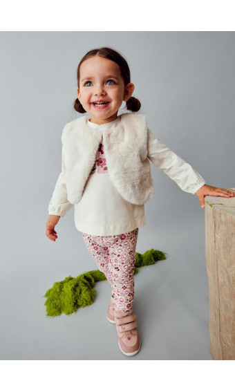 CONJUNTO CON CHALECO PELO