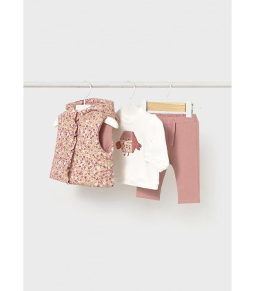 CHÁNDAL CON CHALECO ESTAMPADO