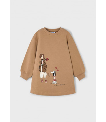 VESTIDO FELPA GRÁFICA