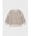 SUDADERA ANIMAL PRINT VOLANTE MANGAS