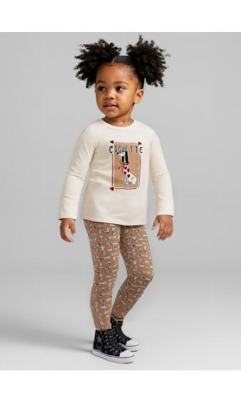 CONJUNTO LEGGING ESTAMPADO PERRITOS