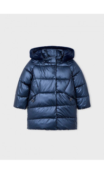 CHAQUETÓN LARGO MARINO