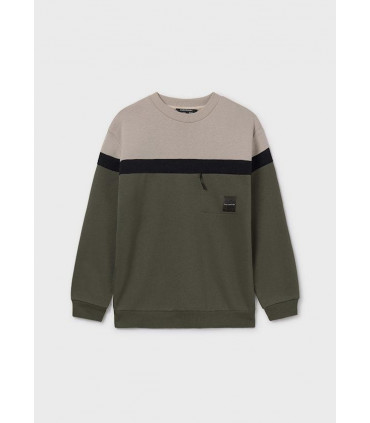 SUDADERA BLOQUES OLIVA