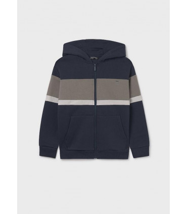 SUDADERA CREMALLERA BANDAS