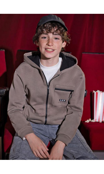 SUDADERA CREMALLERA BOLSILLOS