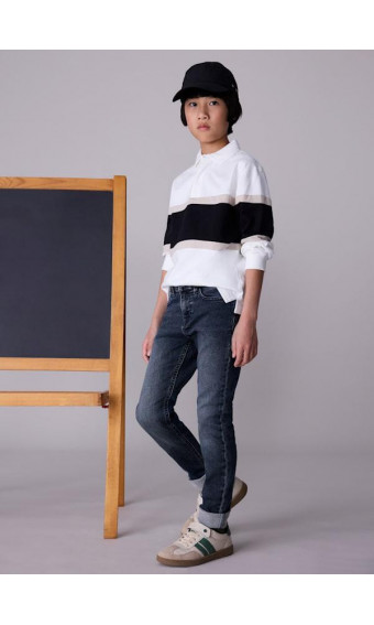 PANTALÓN VAQUERO SLIM FIT BLUE BLACK