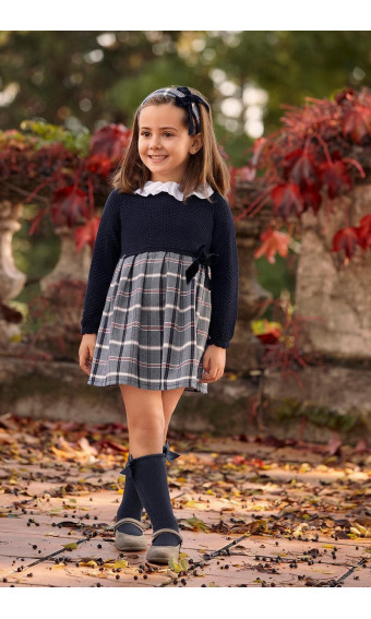 VESTIDO COMBINADO CUADROS