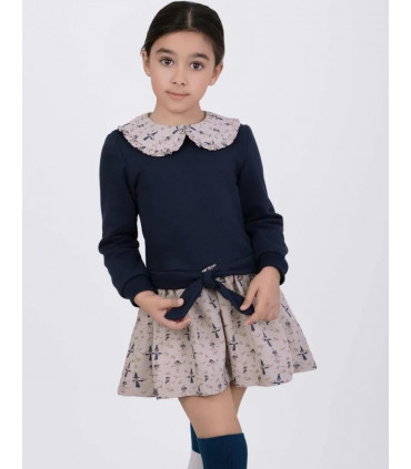 VESTIDO COMBINADO ALGODÓN