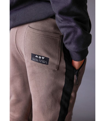 PANTALÓN DE CHÁNDAL CONTRASTE LODO