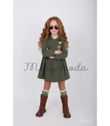VESTIDO VERDE MILITAR