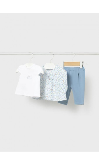 CONJUNTO CON CHAQUETA ESTAMPADA GATITOS