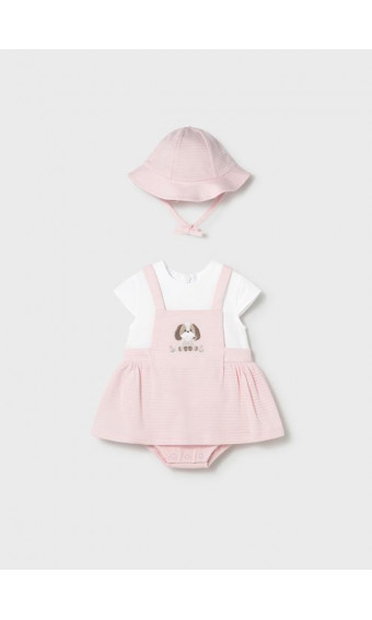 VESTIDO PETO SIMULADO CON GORRO