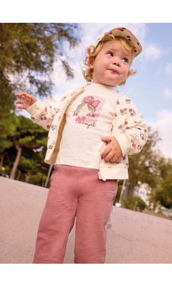 CONJUNTO TRES PRENDAS CON SUDADERA CEREZAS