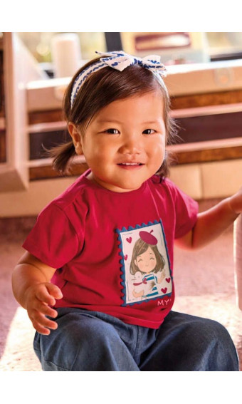 CAMISETA CON DIADEMA CORAZONES