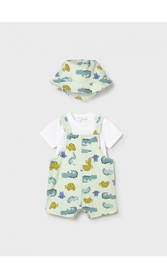 CONJUNTO PETO ESTAMPADO ANIMALES CON GORRO